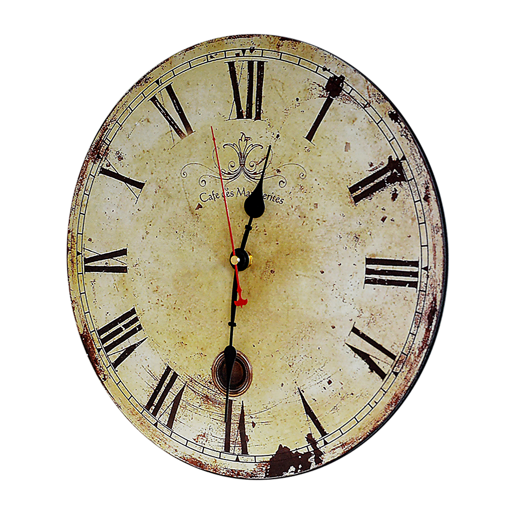 Large Vintage Wall Clock Kitchen  Office Retro Timepiece Homecoze