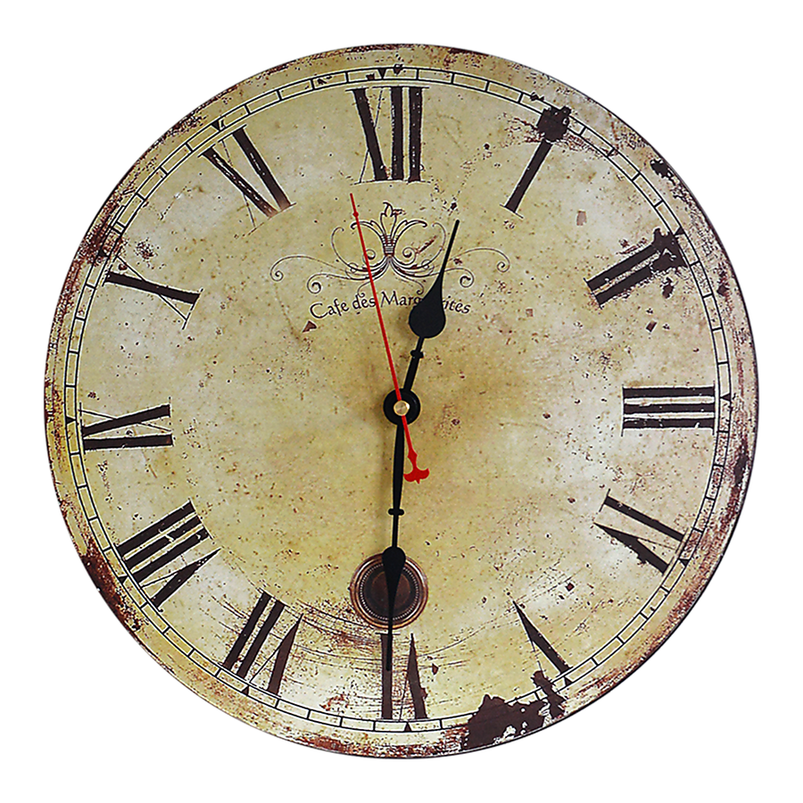 Large Vintage Wall Clock Kitchen  Office Retro Timepiece Homecoze
