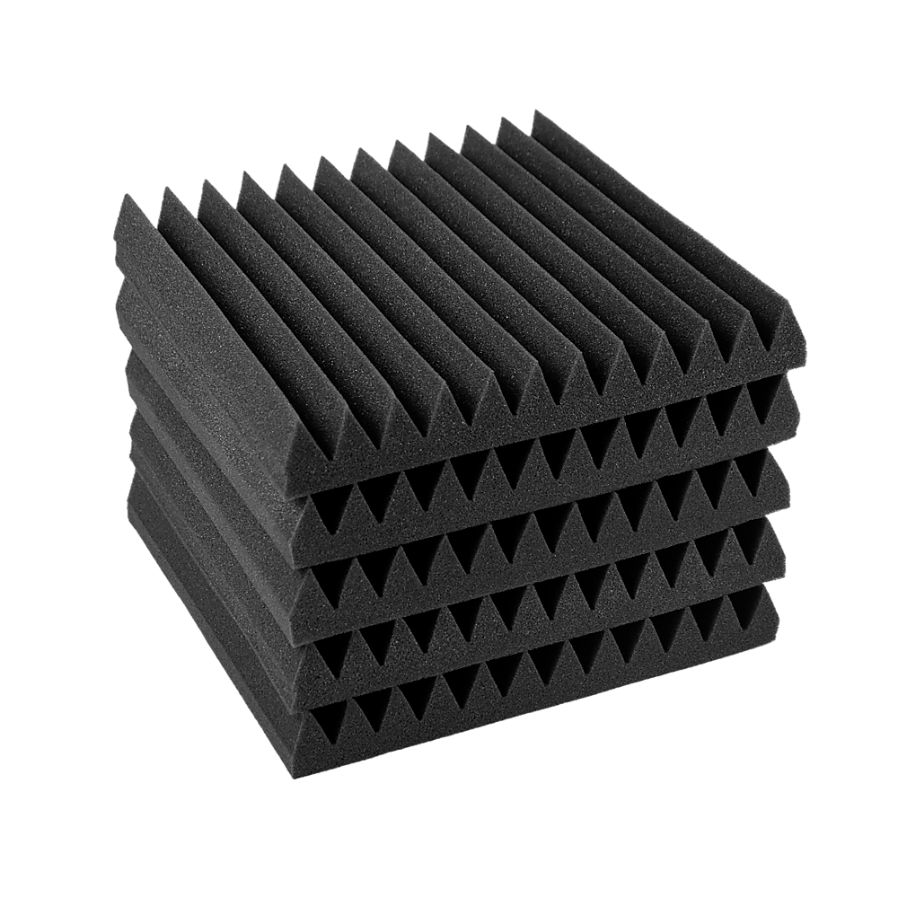 40pcs (3.6m2) Wedge Acoustic Foam Sound Absorption Studio Panels - 30 x 30cm Homecoze