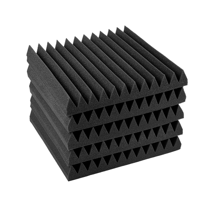 40pcs (3.6m2) Wedge Acoustic Foam Sound Absorption Studio Panels - 30 x 30cm Homecoze