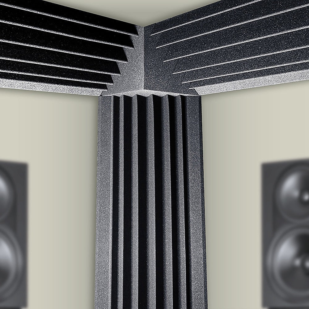 20pcs Corner Acoustic Foam Sound Absorption Studio Panels - 12 x 12 x 24cm Homecoze