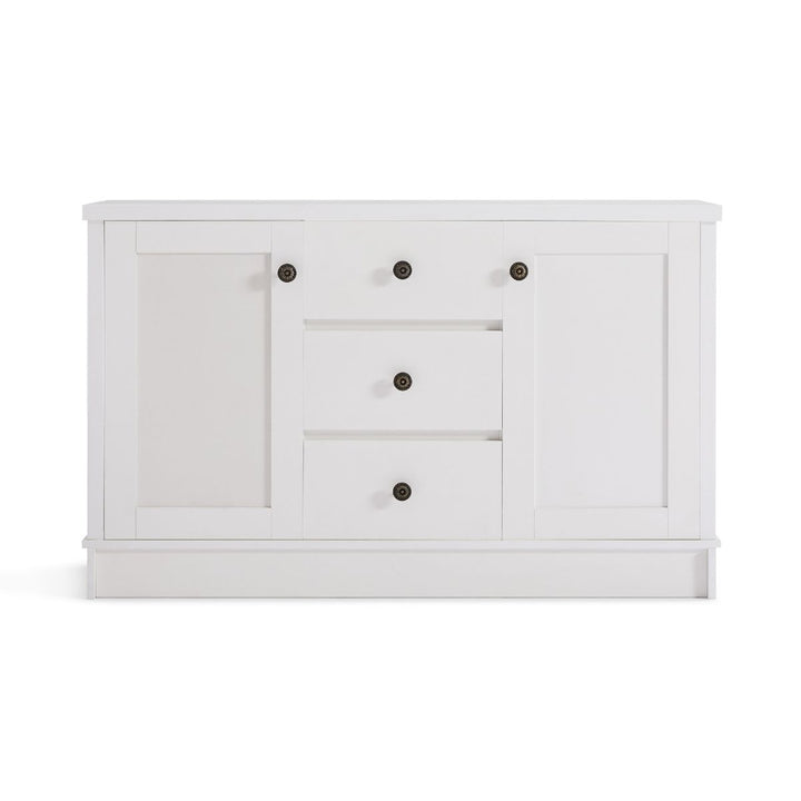 Hamptons Coastal-Inspired Sideboard Buffet Unit Homecoze