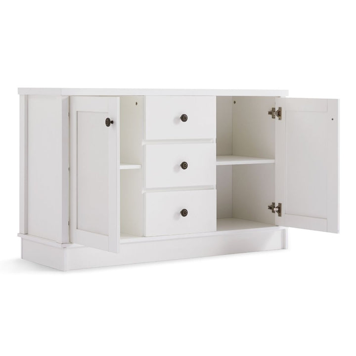 Hamptons Coastal-Inspired Sideboard Buffet Unit Homecoze