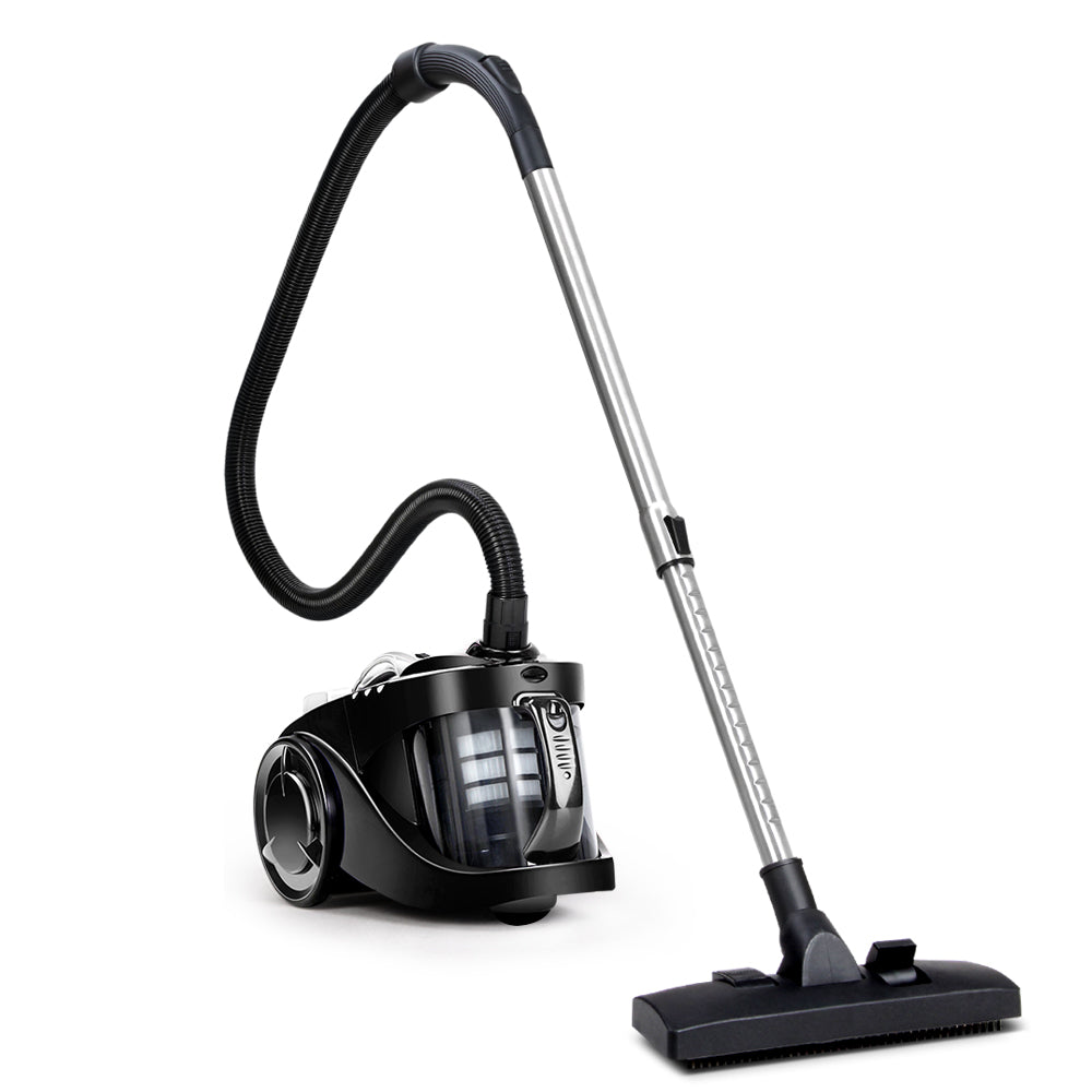 Bagless 2200W Cyclone Vacuum Cleaner with HEPA Filter - Black Homecoze