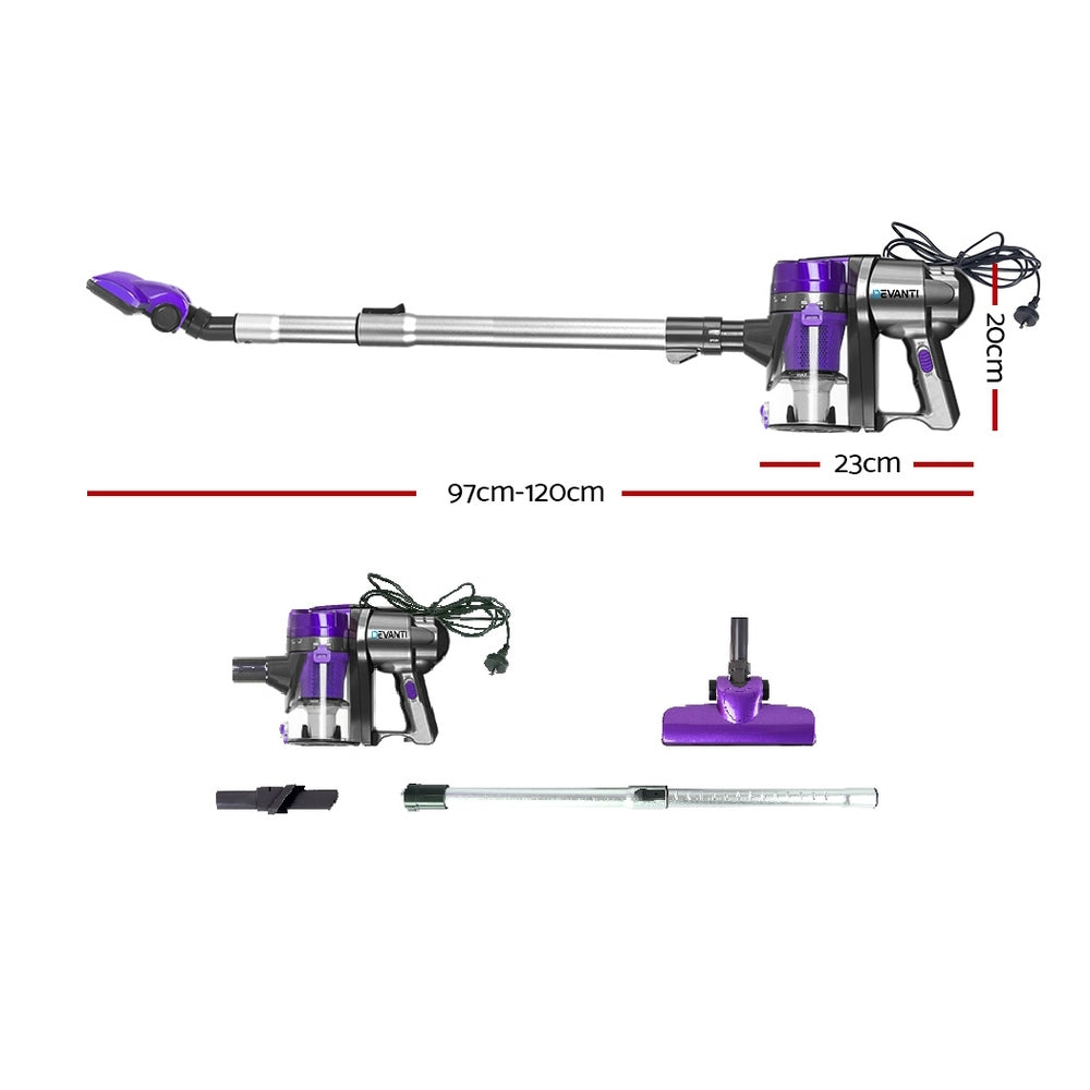 Handheld Powerful 450W Corded Stick Vacuum Cleaner - Purple Homecoze