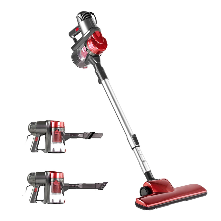 Handheld Powerful 450W Corded Stick Vacuum Cleaner - Red Homecoze