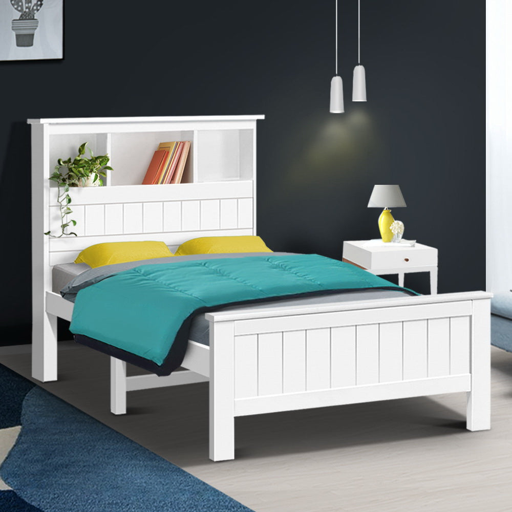King Single Wooden Timber Bed Frame Homecoze