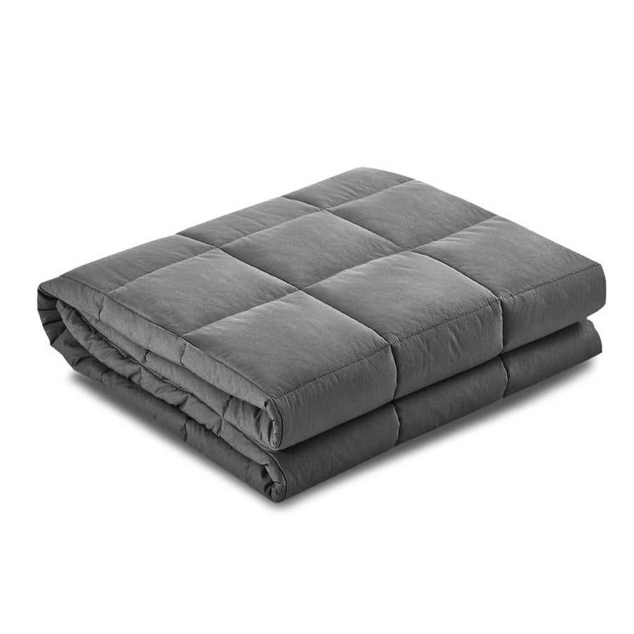 2.3KG Kids Weighted Blanket with Microfiber Cover - Dark Grey Homecoze