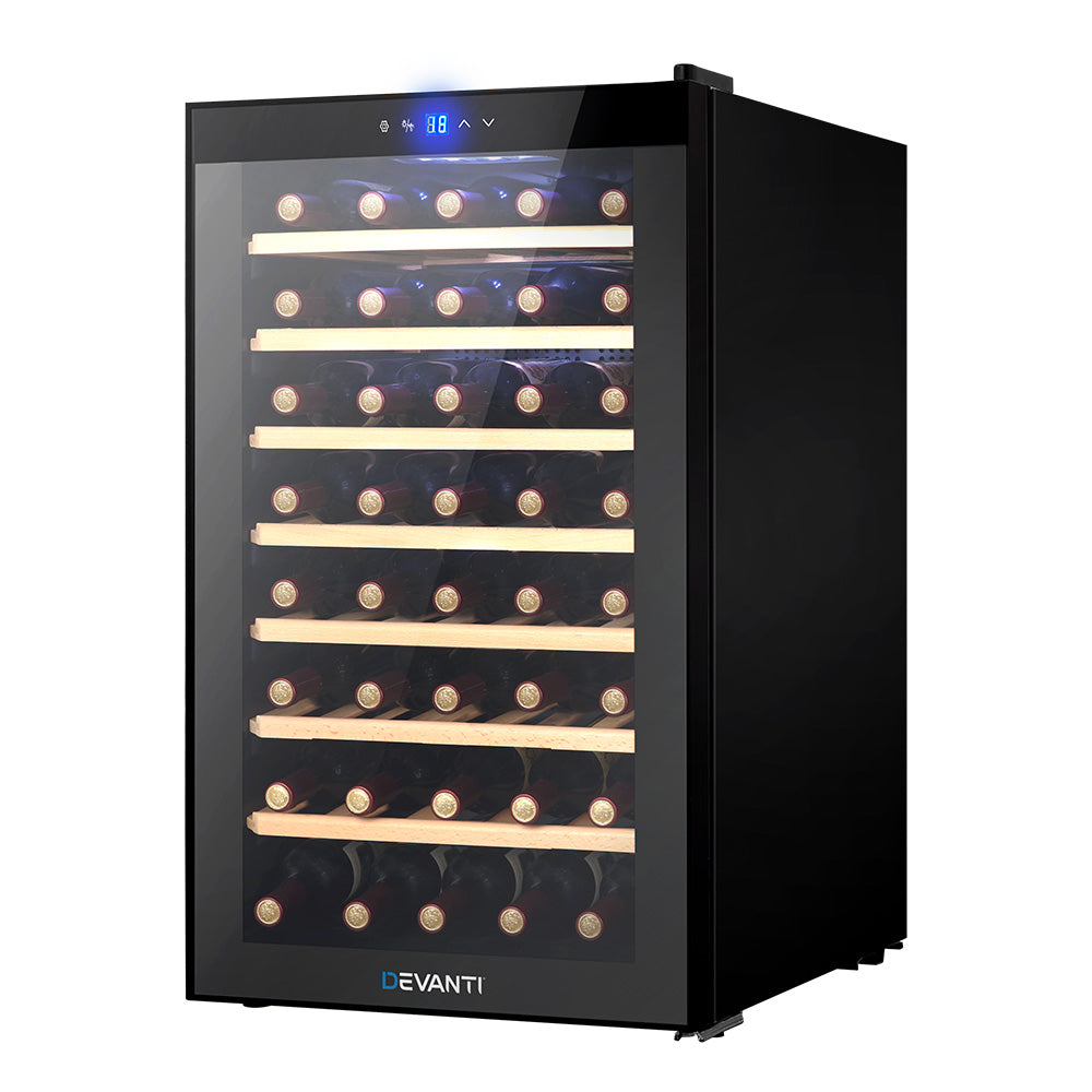 Wine Cooler 51 Bottle Thermoelectric Fridge Storage Chiller - Black Homecoze