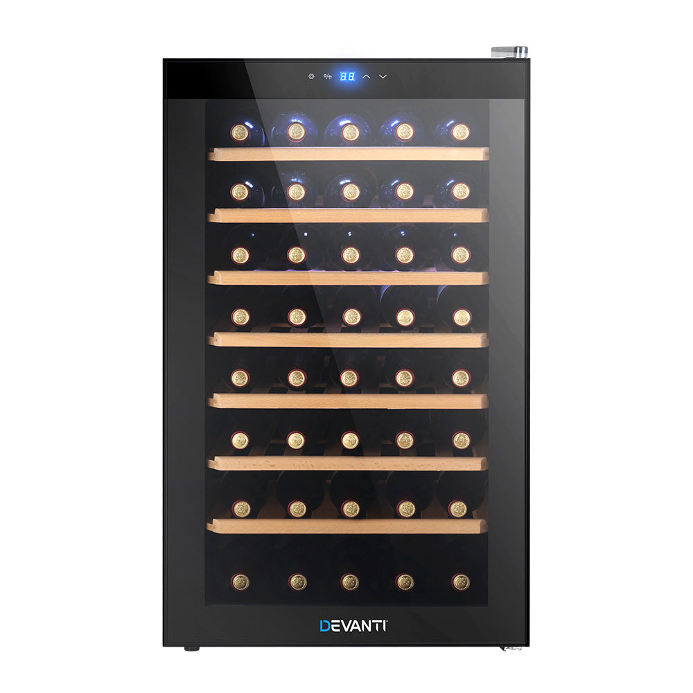 Wine Cooler 51 Bottle Thermoelectric Fridge Storage Chiller - Black Homecoze