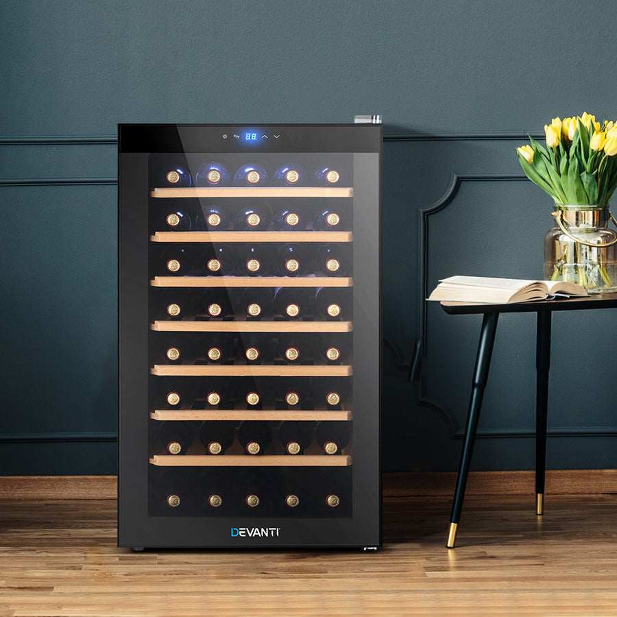 Wine Cooler 51 Bottle Thermoelectric Fridge Storage Chiller - Black Homecoze