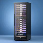 128-Bottle Dual Zone Wine Cooler Fridge - Black - Homecoze