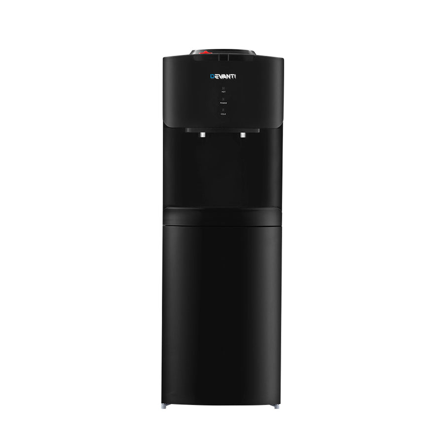 Standing Water Cooler Dispenser Two Tap Hot/Cold Suit Standard Water Bottles - Black Homecoze