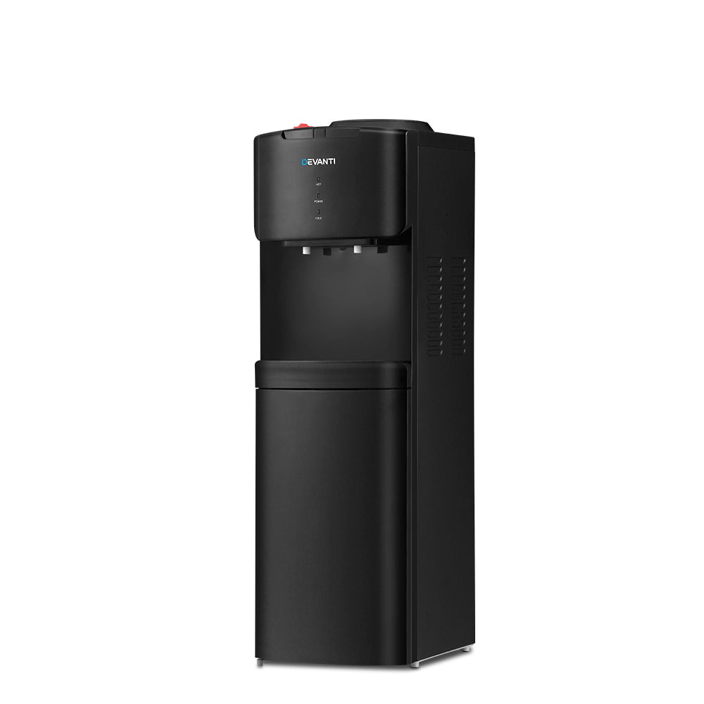 Standing Water Cooler Dispenser Two Tap Hot/Cold Suit Standard Water Bottles - Black Homecoze