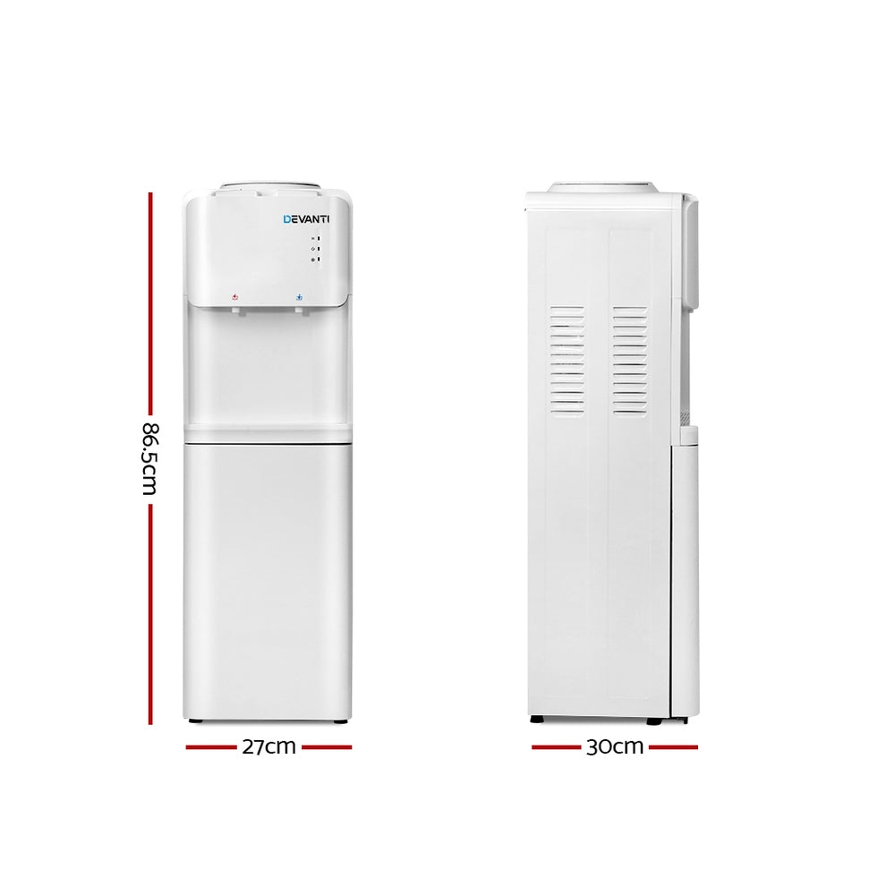 Standing Water Cooler Dispenser Two Tap Hot/Cold Suit Standard Water Bottles Homecoze