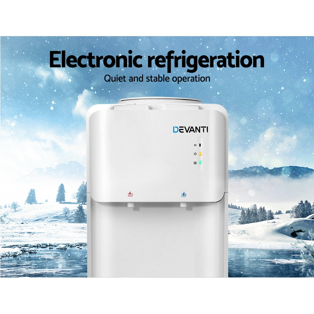 Standing Water Cooler Dispenser Two Tap Hot/Cold Suit Standard Water Bottles Homecoze
