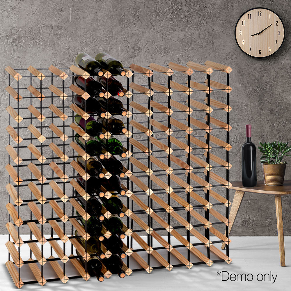 110 Bottle Timber Wine Cellar Storage Rack Homecoze