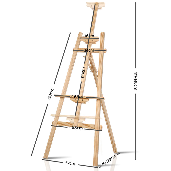 Wooden Tripod Painting Easel Art Display Stand - Medium Homecoze