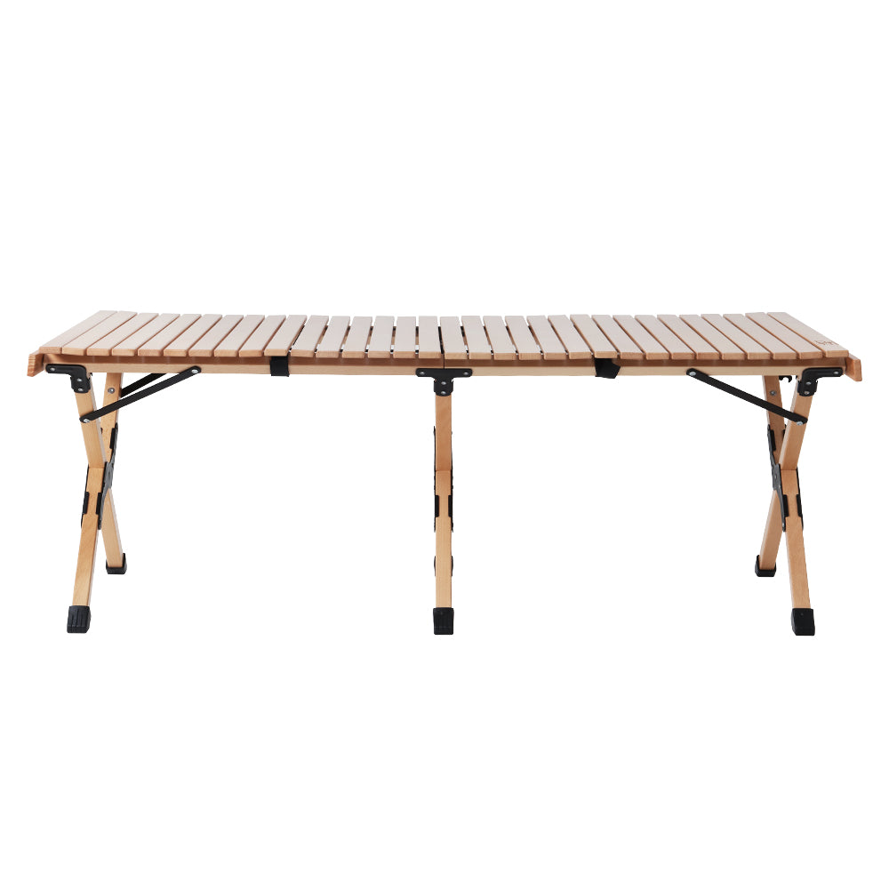 Portable Wooden Picnic Camping Fold Up Table - 120CM Homecoze