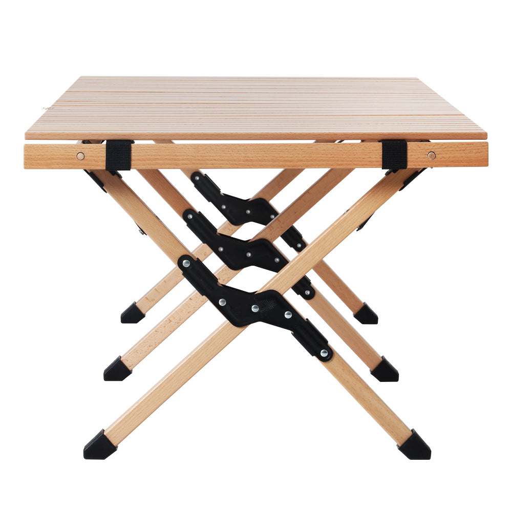 Portable Wooden Picnic Camping Fold Up Table - 120CM Homecoze