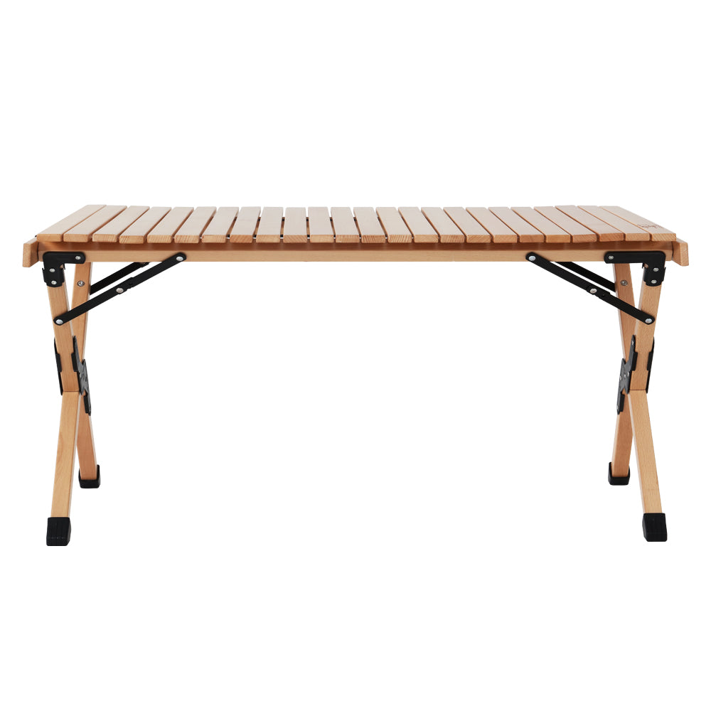 Portable Wooden Picnic Camping Fold Up Table - 90CM Homecoze