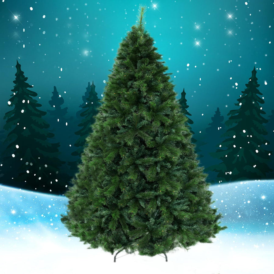 7FT (2.1m) Green Pine-Needle Blended Tips Christmas Tree - 1584 Tips Homecoze