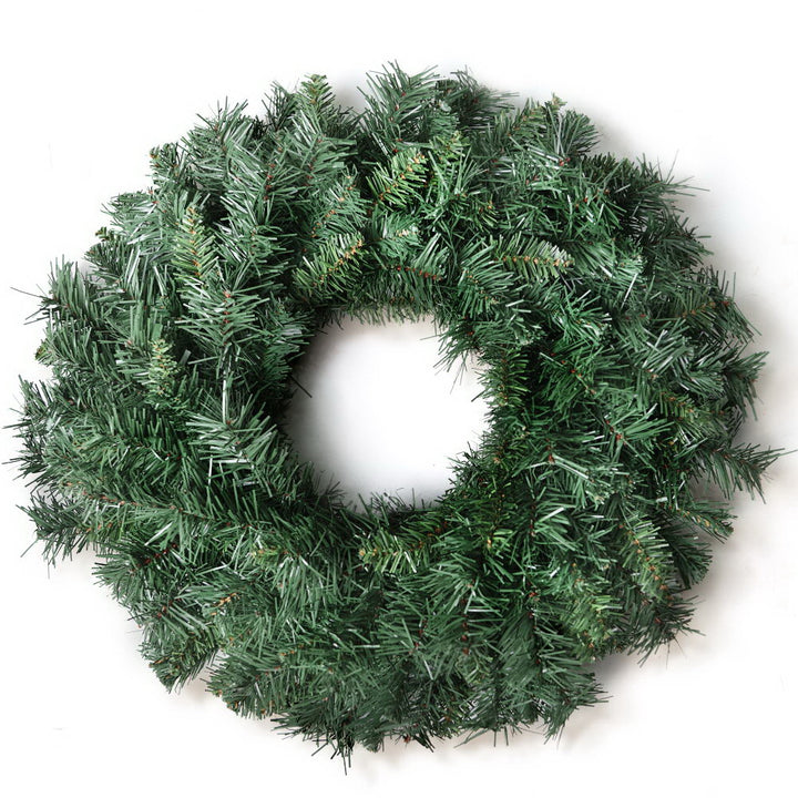 60cm Thick Foliage Christmas Wreath - Green Homecoze