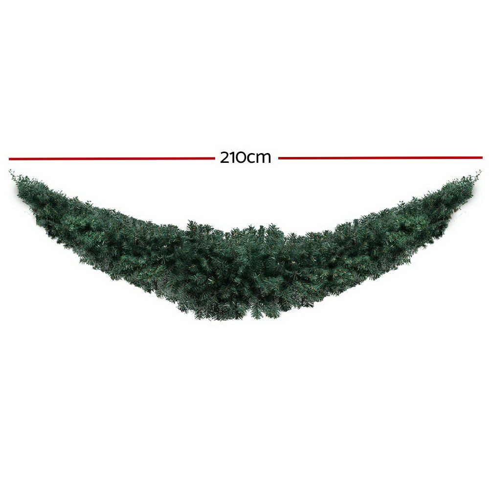 7FT (2.1m) Natural Look Christmas Garland - Green Homecoze