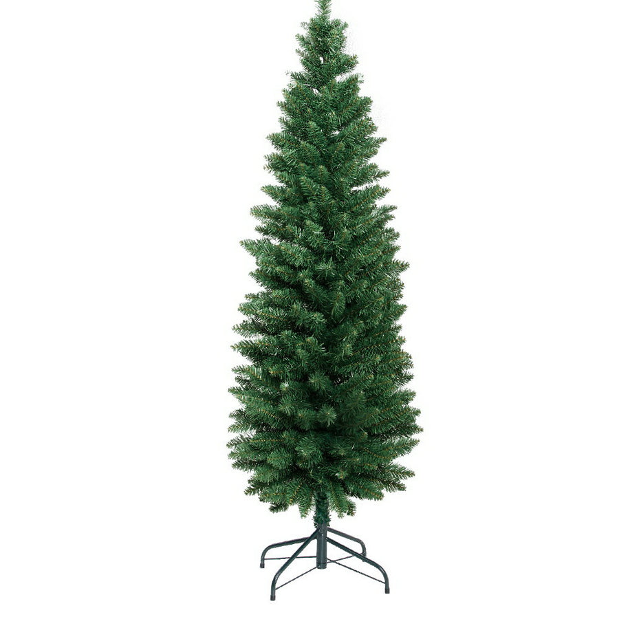 6FT (1.8m) Slim Green Christmas Tree - 300 Tips Homecoze