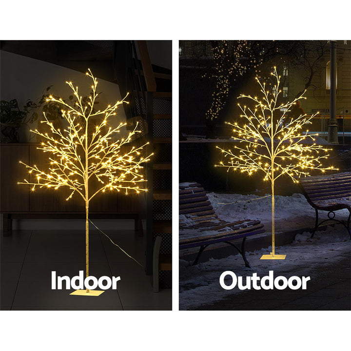 5FT (1.5m) LED Christmas Tree Branch Décor Indoor Outdoor - Warm White Homecoze