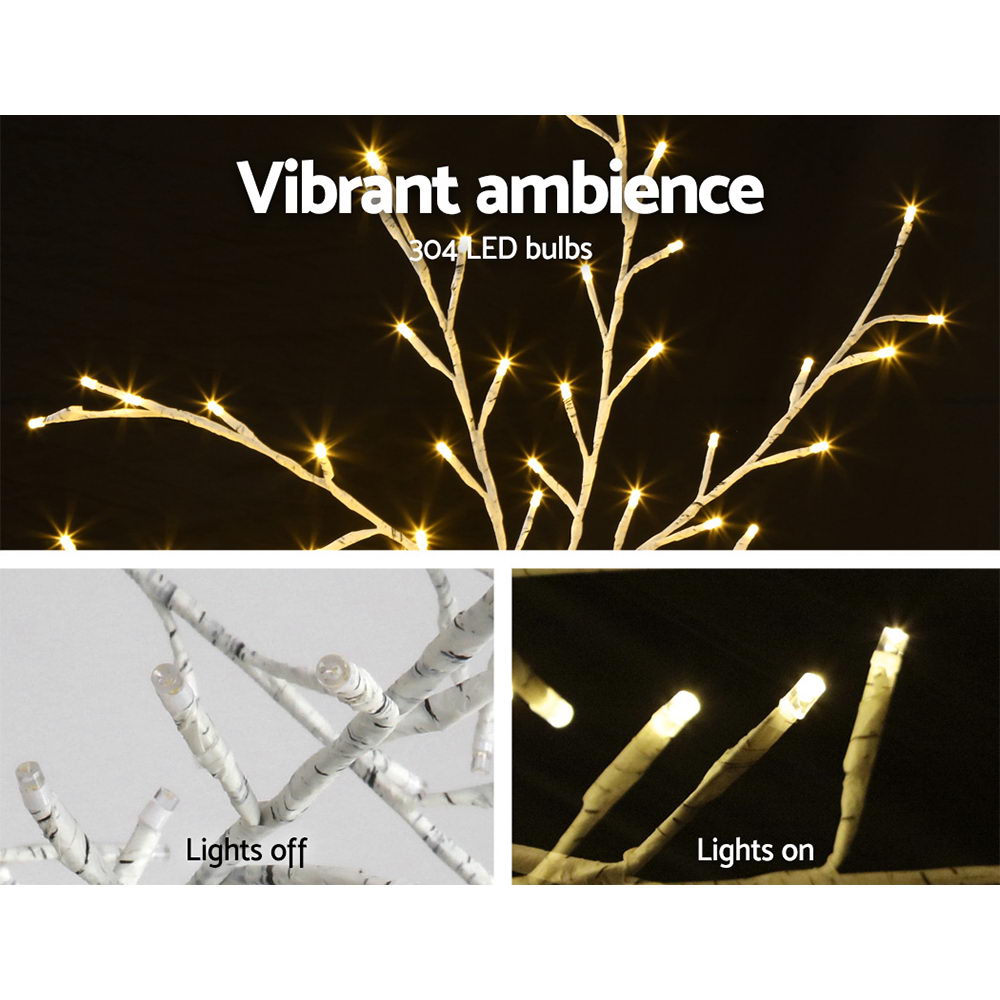 5FT (1.5m) LED Christmas Tree Branch Décor Indoor Outdoor - Warm White Homecoze