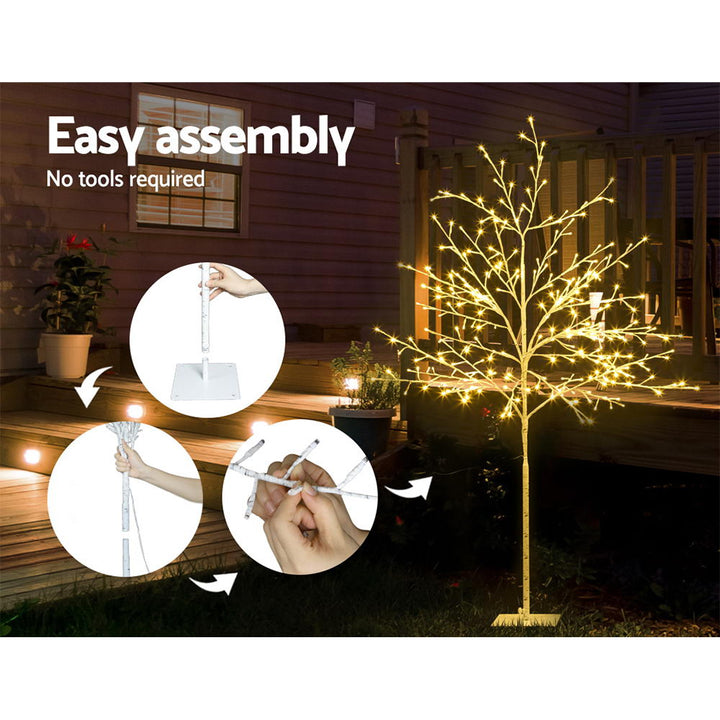 5FT (1.5m) LED Christmas Tree Branch Décor Indoor Outdoor - Warm White Homecoze