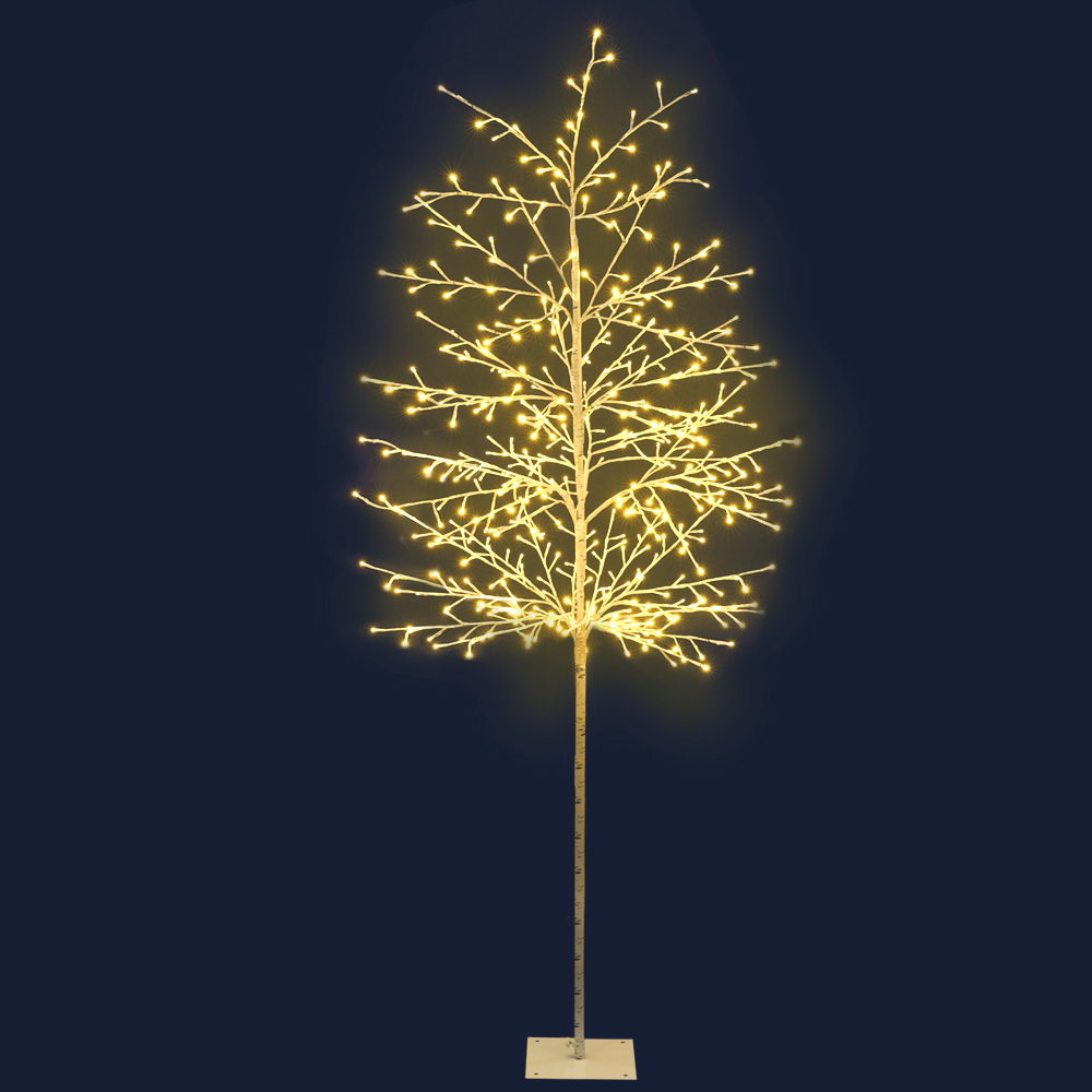 7FT (2.1m) LED Christmas Tree Branch Décor Indoor Outdoor - Warm White Homecoze