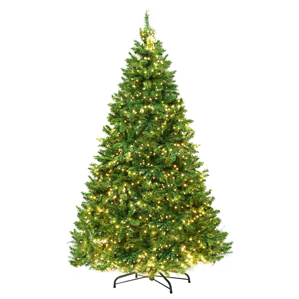 6FT (1.8m) Green Christmas Tree Self-lit with LED Lights - 874 Tips Homecoze