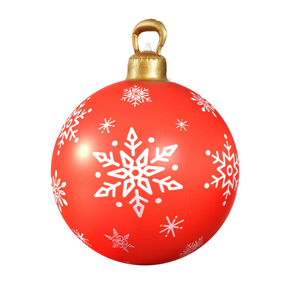 60cm Giant Christmas Bauble Inflatable Ball Decoration - Red Homecoze