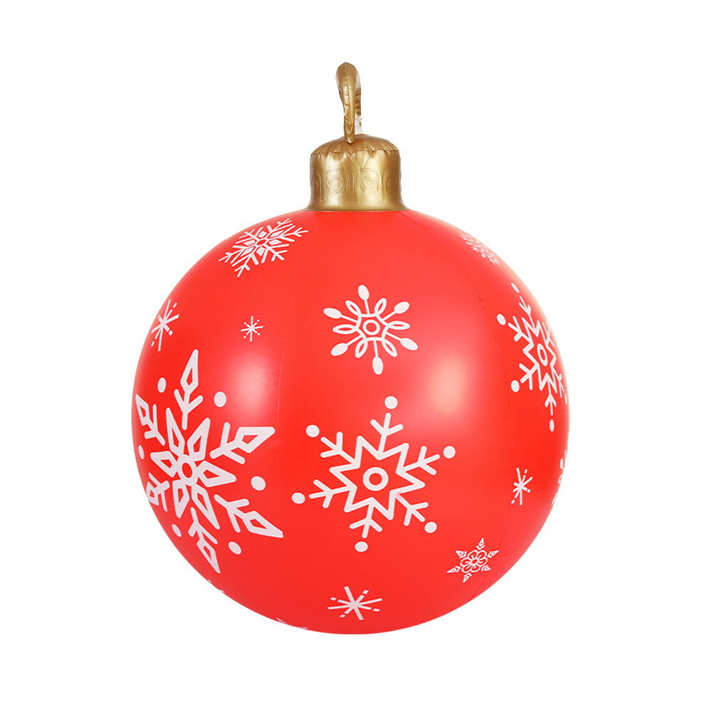 60cm Giant Christmas Bauble Inflatable Ball Decoration - Red Homecoze