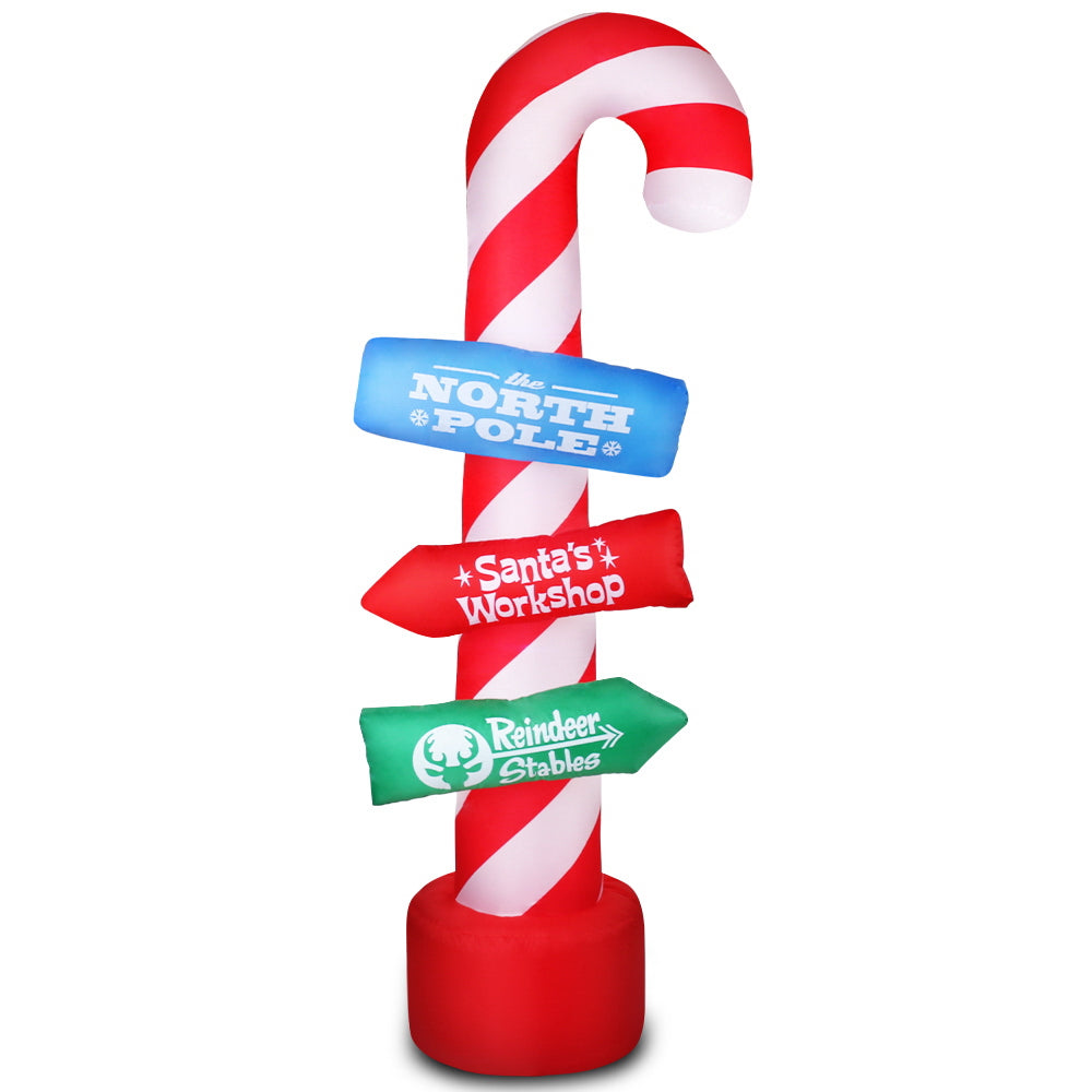 2.4m Candy Cane Guide Pole Christmas Inflatable - Homecoze