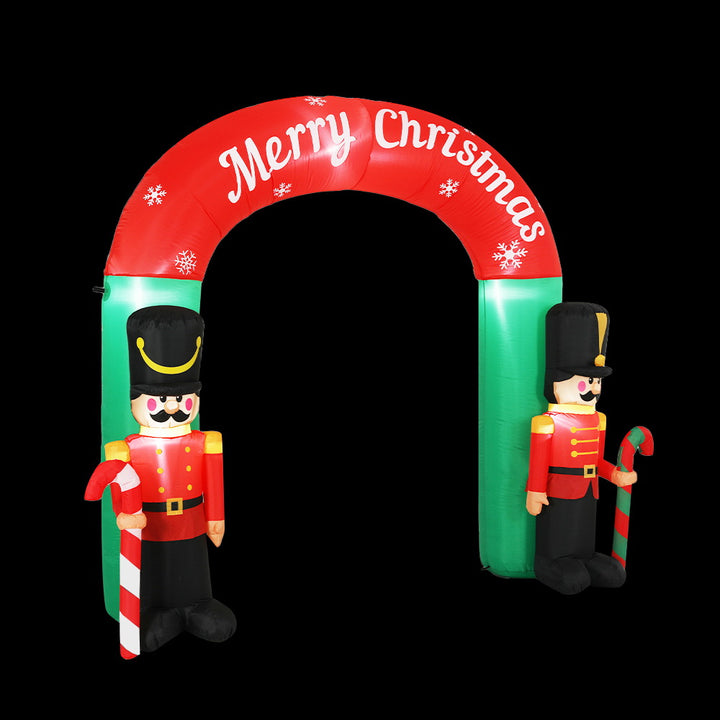 3M Inflatable Nutcracker Christmas Archway Outdoor Xmas Decoration Homecoze