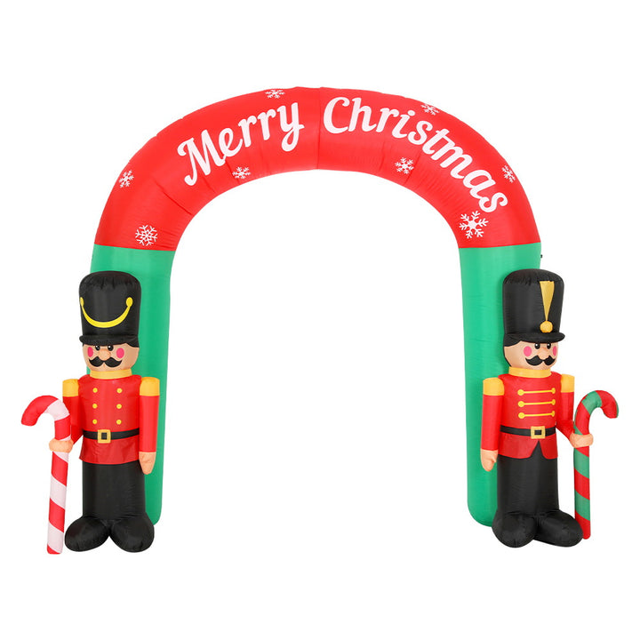 3M Inflatable Nutcracker Christmas Archway Outdoor Xmas Decoration Homecoze