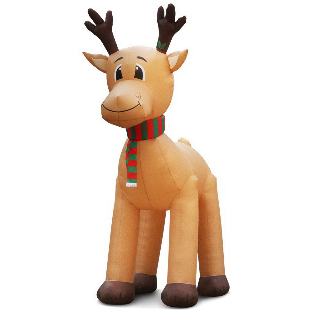 5m Christmas Inflatable Reindeer Giant Deer Air-Power Light Inside Homecoze