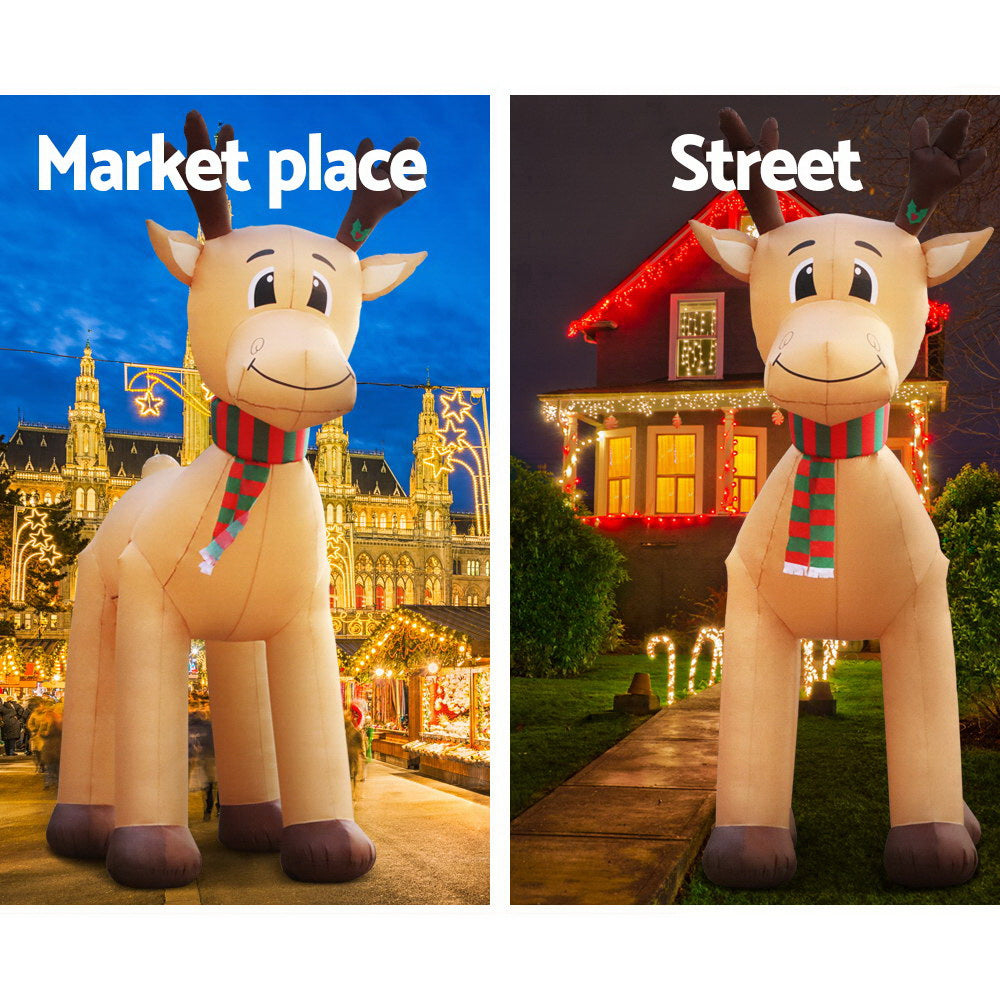 5m Giant Reindeer Christmas Inflatable - Homecoze