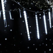 12m Christmas Icicle Shower Lights 960 LED Falling Rain - Cool White Homecoze
