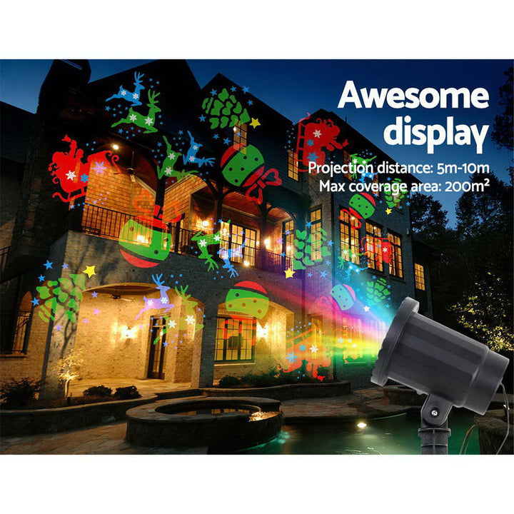 Pattern LED Laser Landscape Projector Light Lamp Christmas Party Homecoze