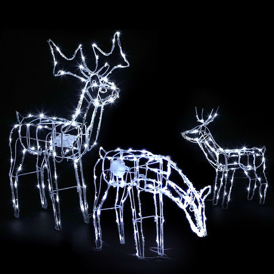 Christmas Motif Lights LED Rope Reindeer Waterproof Outdoor Homecoze