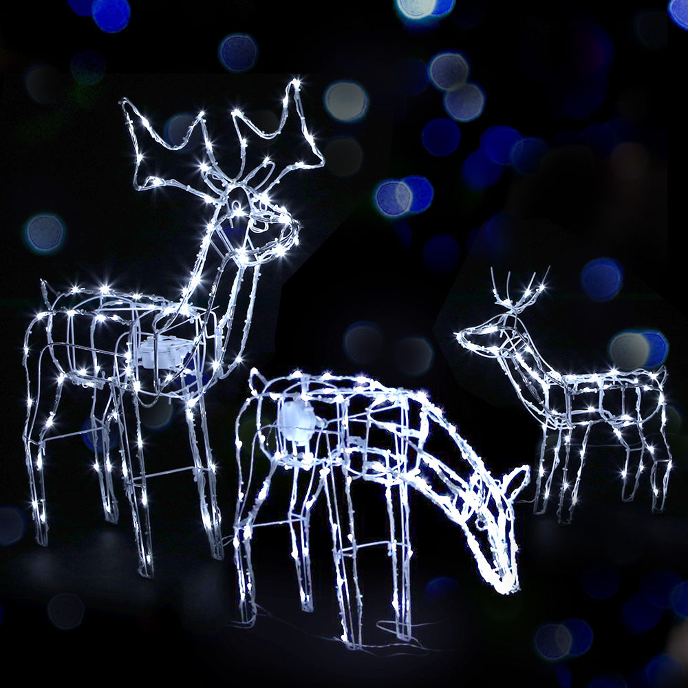 Christmas Motif Lights LED Rope Reindeer Waterproof Outdoor - Homecoze