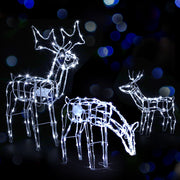 Christmas Motif Lights LED Rope Reindeer Waterproof Outdoor - Homecoze
