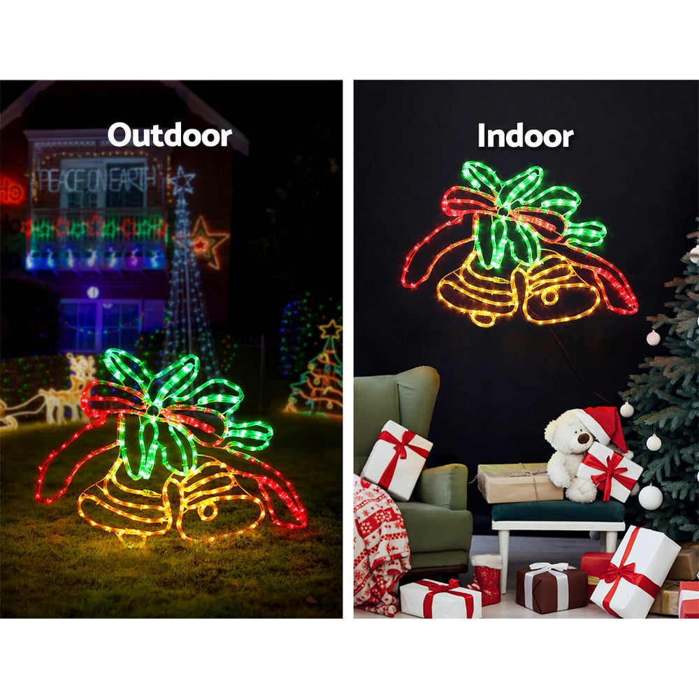 76cm Bells Decoration Christmas Motif Lights LED Rope Homecoze