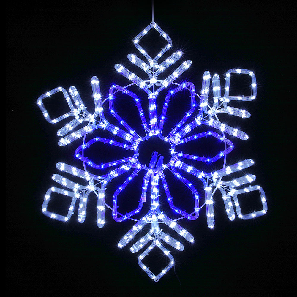 82cm Snow Flake Christmas Motif Lights LED Rope Homecoze