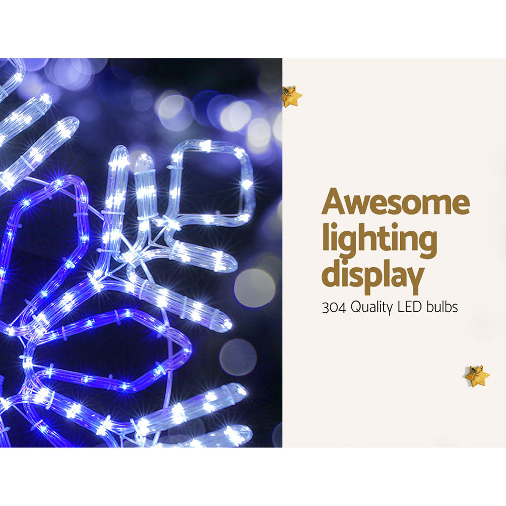 82cm Snow Flake Christmas Motif Lights LED Rope Homecoze