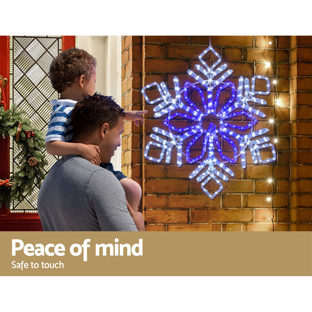 82cm Snow Flake Christmas Motif Lights LED Rope Homecoze